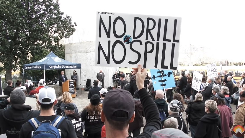 Environmental groups against oil