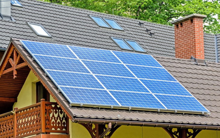 Solar PV system on the roof