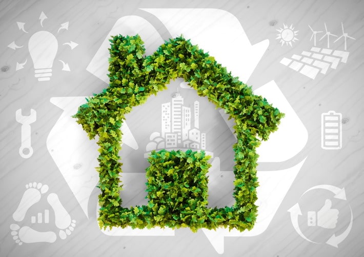 A green home is no longer polluting the environment