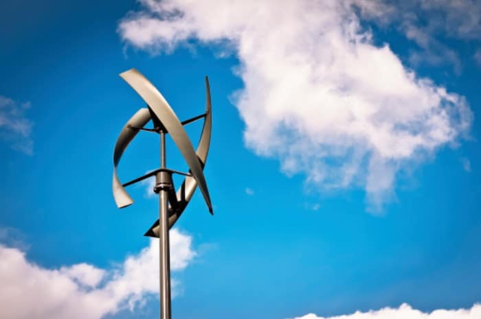 Vertical axis wind turbine for domestic use