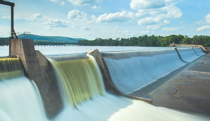 Hydroelectric power plant in the U.S.