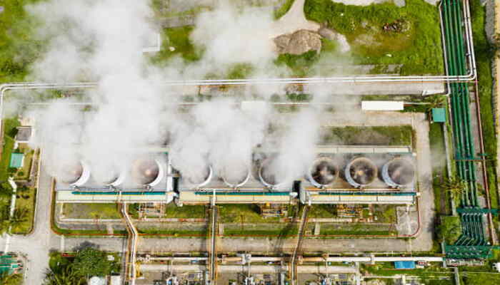 Geothermal power plant in Asia