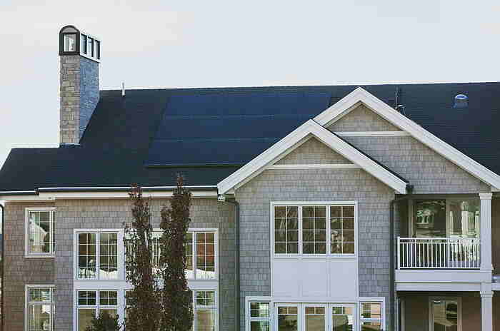 One-story house uses solar panels to lower monthly energy bills