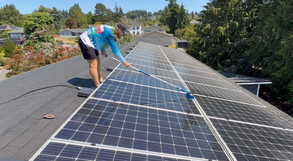 Always keep your PV panels clean for maximum efficiency